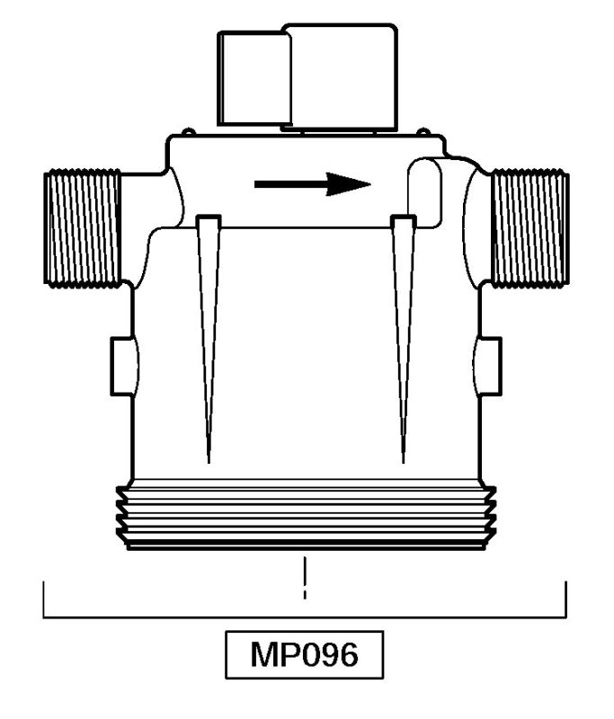 Корпус D45 верхняя часть MP096